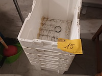 Lot 15 - pvc stapelbak. 5 stuks