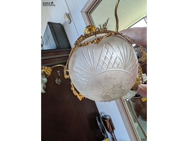 Lot 150 - lamp luchter art deco - afbeelding 2 van  5