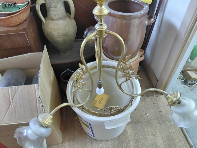 Lot 150 - lamp luchter art deco - afbeelding 5 van  5