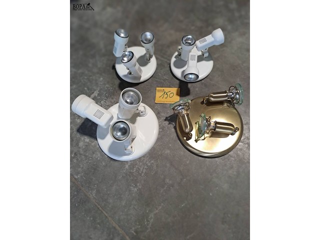 Lot 150 - moderne plafondspots 4 stuks - afbeelding 1 van  2