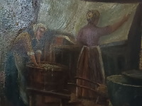 Lot 150 - schilderij in vergulde lijst - afbeelding 2 van  5