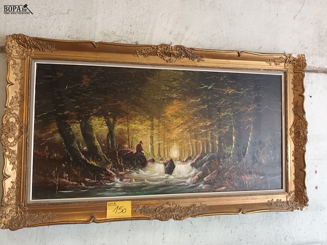 Lot 150 - schilderij op doek - afbeelding 1 van  6