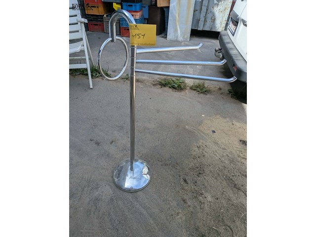 Lot 151 - retro handdoekendrager inox - afbeelding 2 van  2
