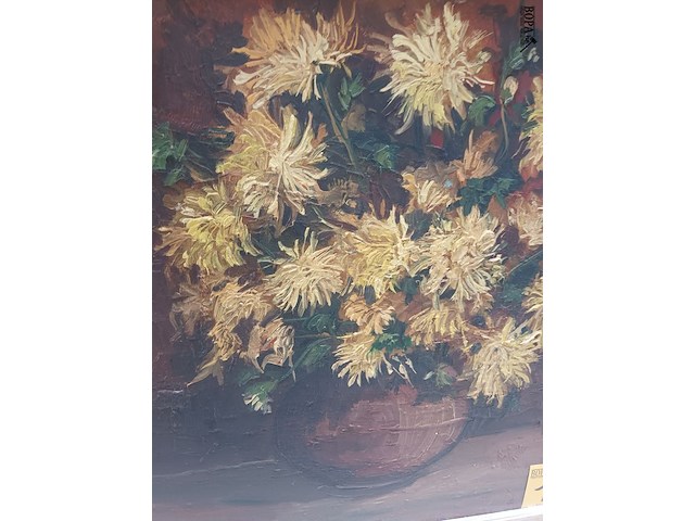 Lot 151 - schilderij bloemen - afbeelding 4 van  4