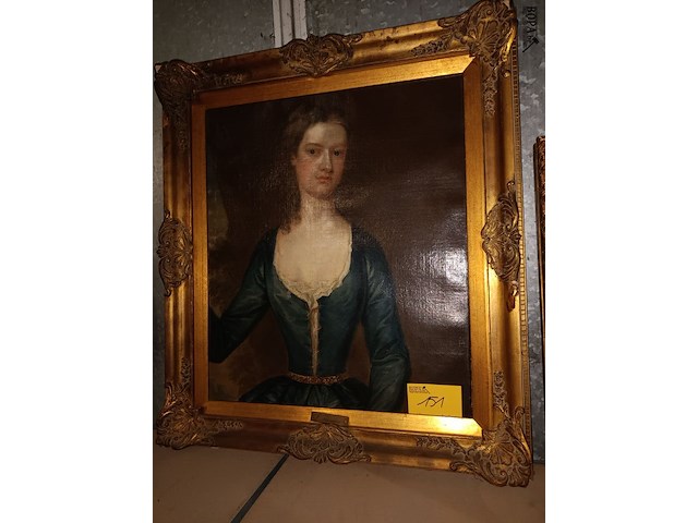 Lot 151 - schilderij portret dame - afbeelding 8 van  8