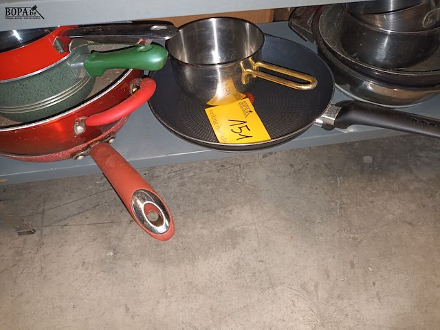 Lot 151 - steelpannen. 11 stuks - afbeelding 1 van  4