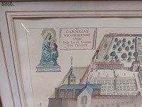 Lot 152 - kader antiek grondplan klooster - afbeelding 2 van  4