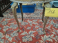 Lot 152 - retro bijzettafeltje marmer en messing - afbeelding 1 van  3