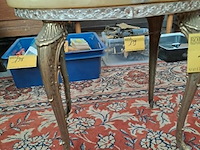 Lot 152 - retro bijzettafeltje marmer en messing - afbeelding 3 van  3