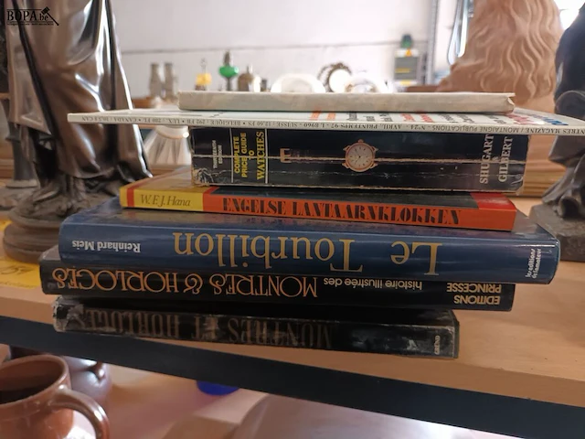 Lot 153 - boeken over klokken en horloges. 9 stuks - afbeelding 1 van  6