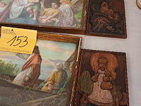 Lot 153 - devotie kaders en spreuk. 6 stuks - afbeelding 2 van  5