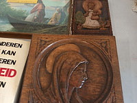 Lot 153 - devotie kaders en spreuk. 6 stuks - afbeelding 5 van  5