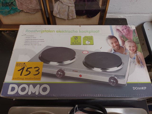 Lot 153 - elektrische kookplaat domo - afbeelding 3 van  4