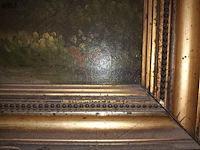 Lot 153 - schilderij koeien aan het water - afbeelding 3 van  4