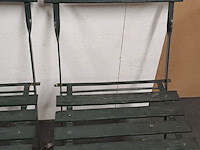 Lot 153 - set opvouwbare groene bistrostoelen, 2 stuks - afbeelding 3 van  4