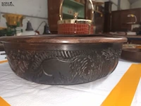Lot 154 - paar houten schalen - afbeelding 2 van  4