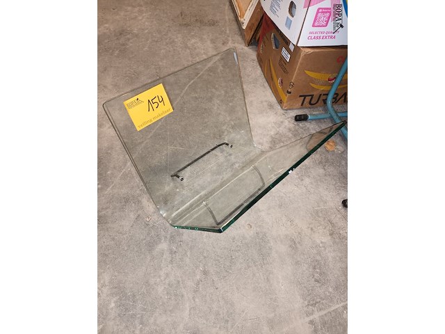 Lot 154 - tijdschriftenhouder in glas - afbeelding 1 van  3