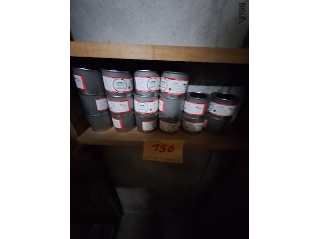 Lot 156 - brandpasta voor chafing. 16 stuks - afbeelding 1 van  2