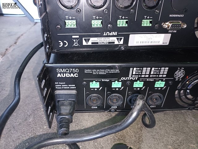 Lot 156 - stereoversterker audac. 2 stuks - afbeelding 2 van  3