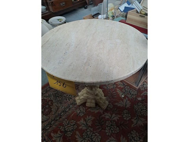 Lot 156 - vintage aziatische plantentafel van ivorine met gedetailleer - afbeelding 3 van  3