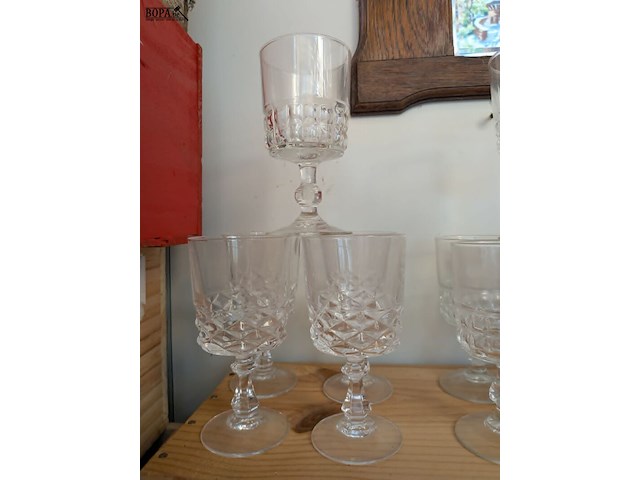 Lot 157 - glaswerk cristal d'arques - diamand - afbeelding 2 van  7