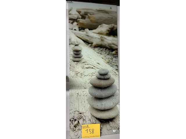 Lot 158 - decoratieve kader in glas - afbeelding 1 van  1