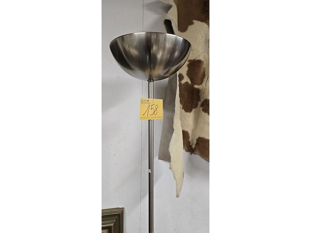 Lot 158 - staanlamp met leeslamp chrome - afbeelding 3 van  3