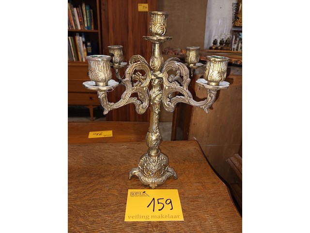 Lot 159 - koperen kandelaar - afbeelding 2 van  3