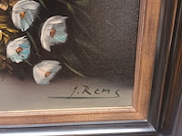 Lot 159 - schilderij bloemen - afbeelding 2 van  4