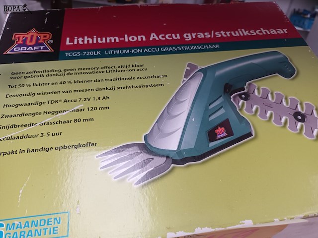 Lot 159 - topcraft accu grasstruikschaar - afbeelding 1 van  3
