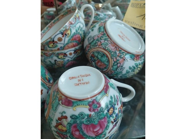 Lot 16 - antiek chinees theeservies compleet - afbeelding 4 van  4