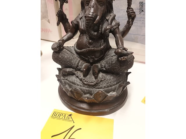 Lot 16 - bronze beeld ganesha - afbeelding 3 van  4