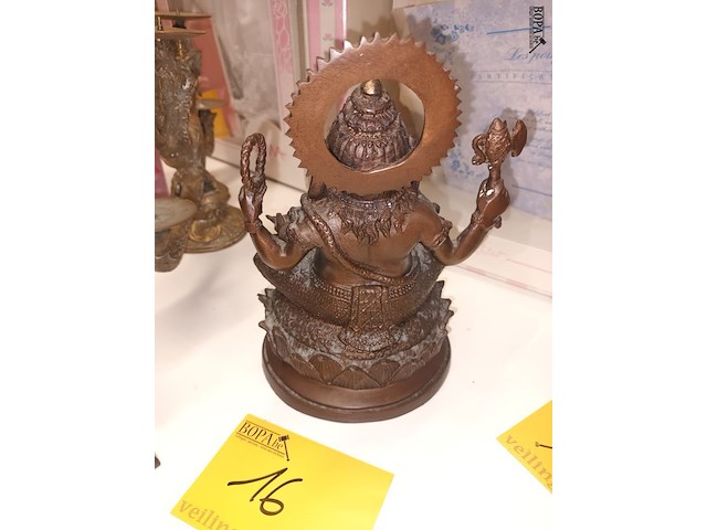 Lot 16 - bronze beeld ganesha - afbeelding 4 van  4
