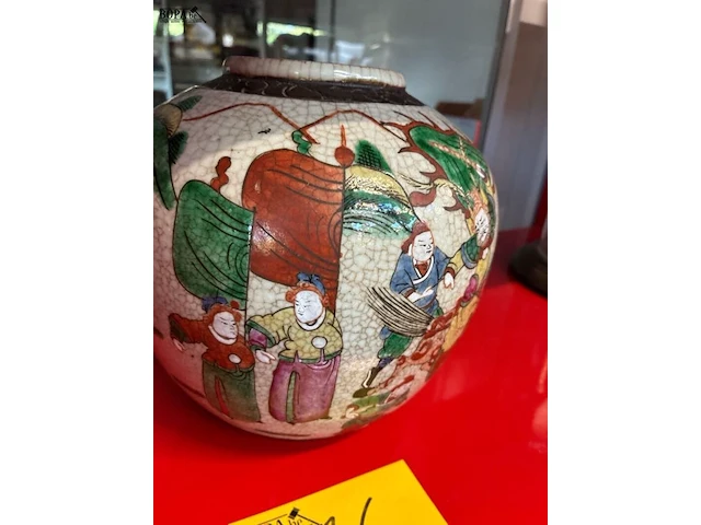 Lot 16 - geglazuurde chinese pot - afbeelding 3 van  4