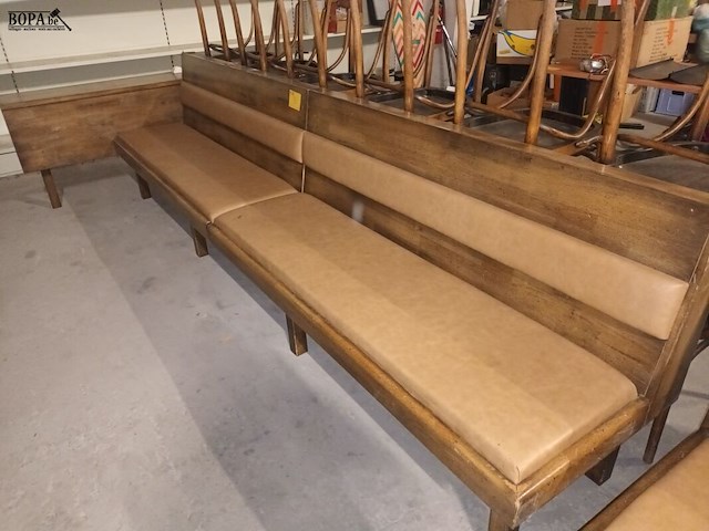 Lot 16 - houten zitbank - afbeelding 1 van  4