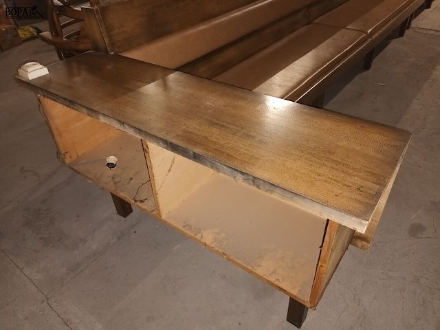 Lot 16 - houten zitbank - afbeelding 3 van  4