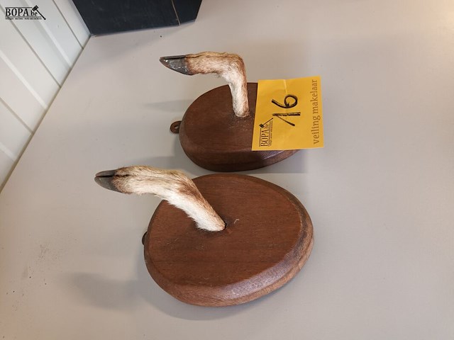 Lot 16 - muur kapstok dierenpoot. 2 stuks - afbeelding 2 van  3