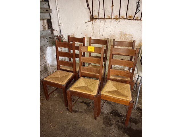Lot 16 - retrostoelen - 6 stuks - afbeelding 1 van  1