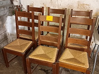 Lot 16 - retrostoelen - 6 stuks