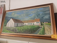 Lot 16 - schilderij met hoeve