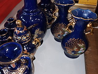 Lot 16 - vaasjes in kobalt blauw. 20 stuks - afbeelding 3 van  8