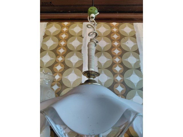 Lot 16 - vintage murano glazen hanglamp jaren '70 - afbeelding 3 van  4