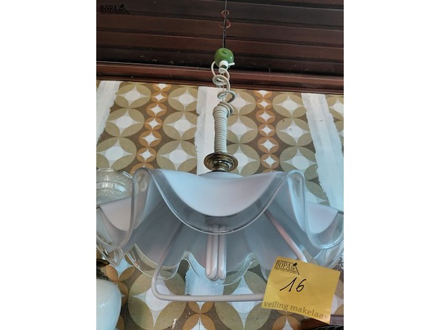 Lot 16 - vintage murano glazen hanglamp jaren '70 - afbeelding 4 van  4