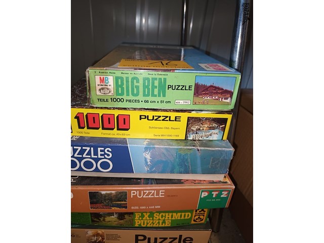 Lot 16 - vintage puzzels. 9 stuks - afbeelding 2 van  4