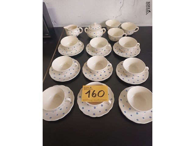 Lot 160 - koffieservies. 23 stuks - afbeelding 1 van  3