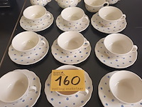 Lot 160 - koffieservies. 23 stuks - afbeelding 1 van  3