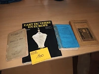 Lot 160 - oude boeken over glaswerk. 4 stuks