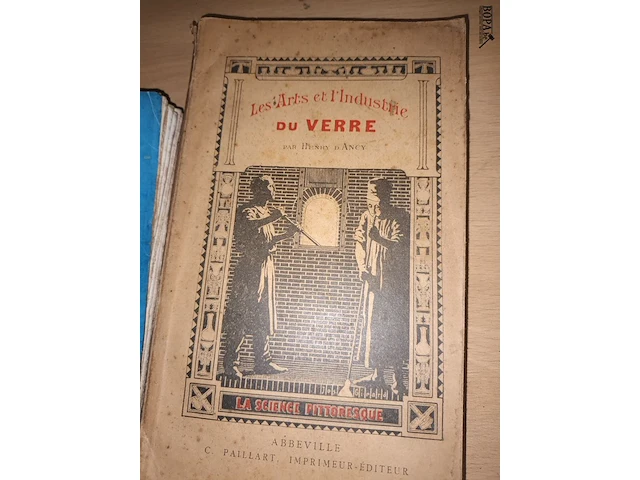 Lot 160 - oude boeken over glaswerk. 4 stuks - afbeelding 2 van  6