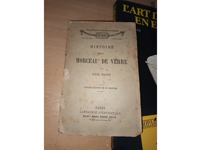 Lot 160 - oude boeken over glaswerk. 4 stuks - afbeelding 5 van  6