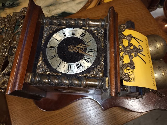 Lot 161 - antieke wandklok - afbeelding 3 van  4